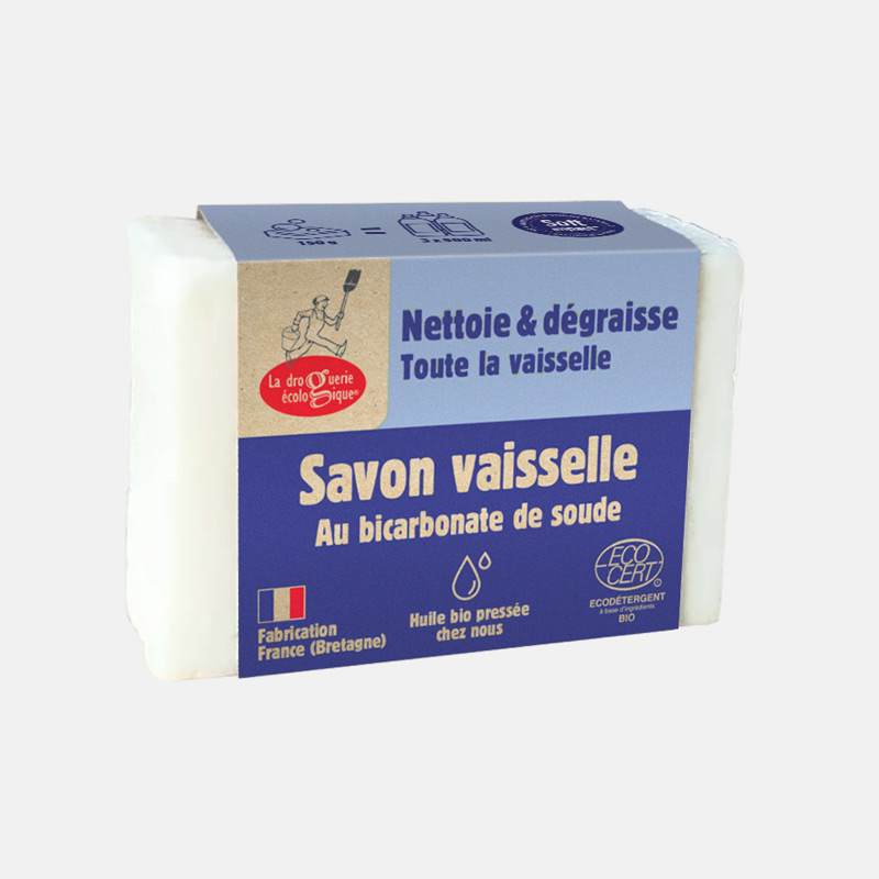 La Droguerie Ecologique Savon vaisselle bicarbonate de soude 150g